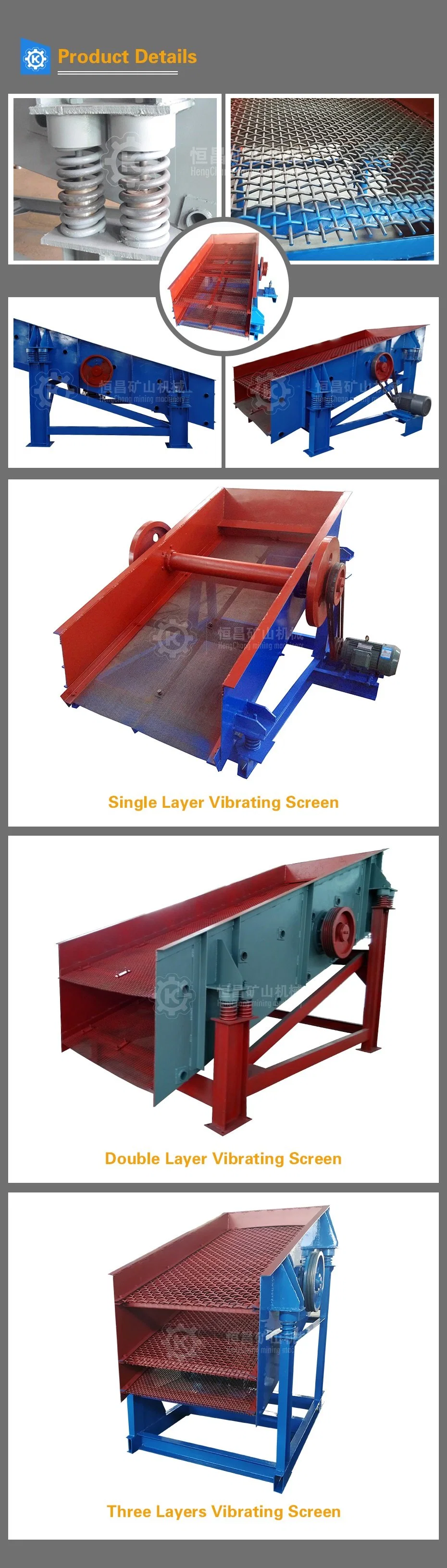 Stone Crushing Plant Double Deck Circular Yk Stone Vibrating Screen