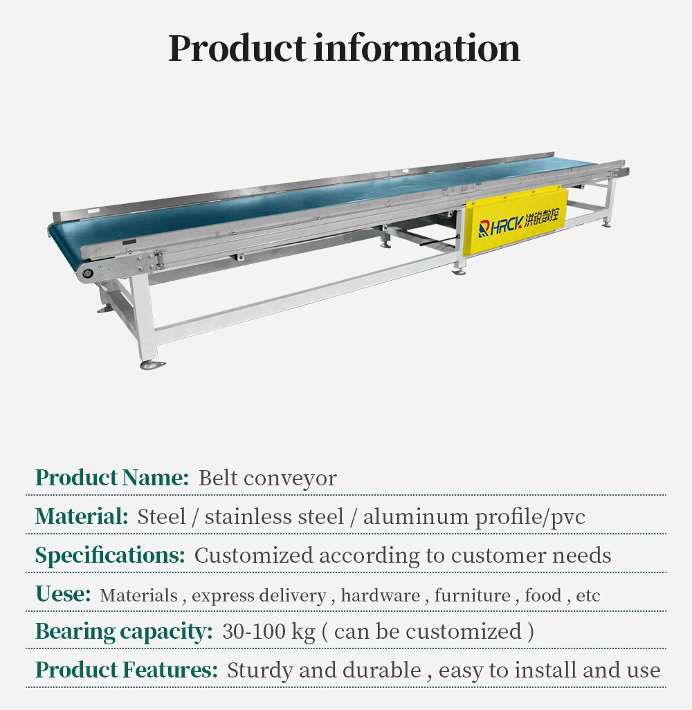 Hongrui OEM Electric Mini Conveyor Belt System