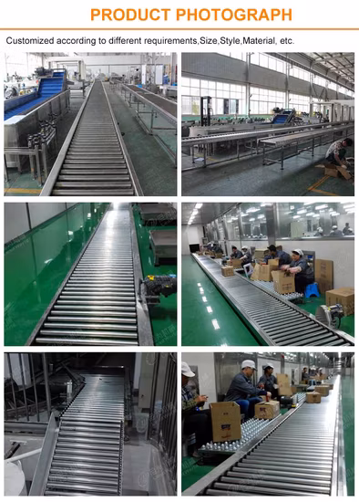 Línea de embalaje eléctrica de cinta transportadora de alimentos Sistema transportador de correa de PU