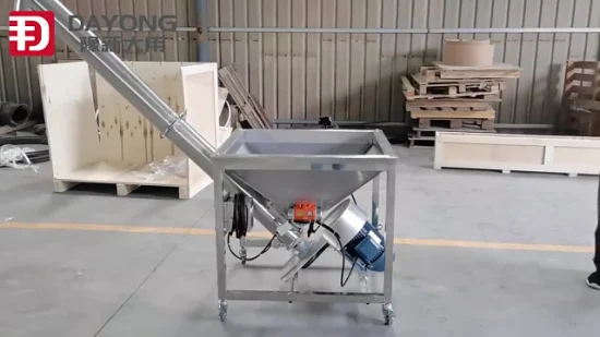 Transportador de tornillo sin fin tipo tubo de acero al carbono a pequeña escala para grava